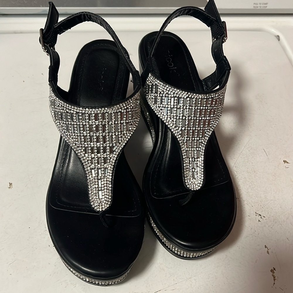 Platform blingy sandals